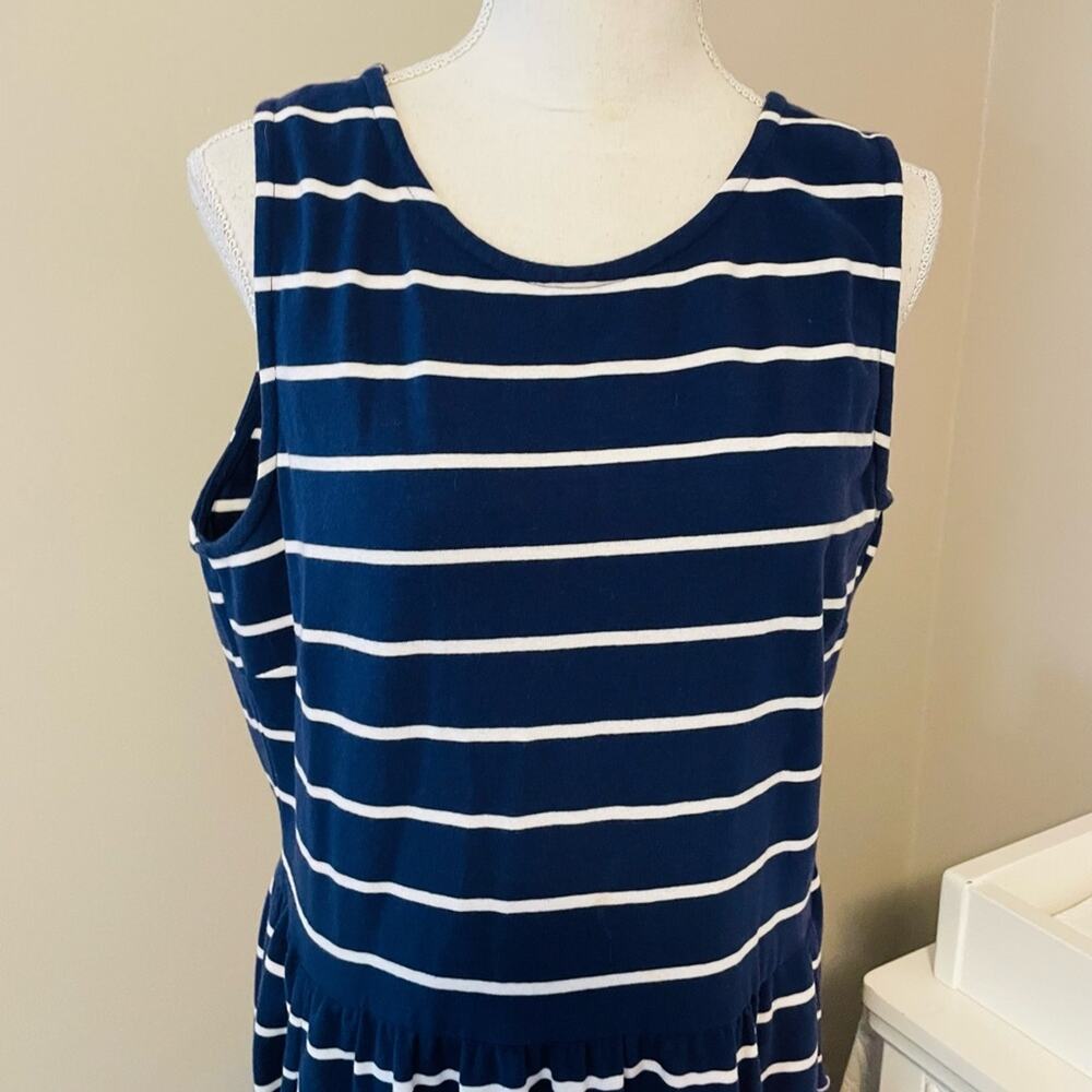 Garnet Hill Everyday Striped Knit Dress - Picture 3 of 7